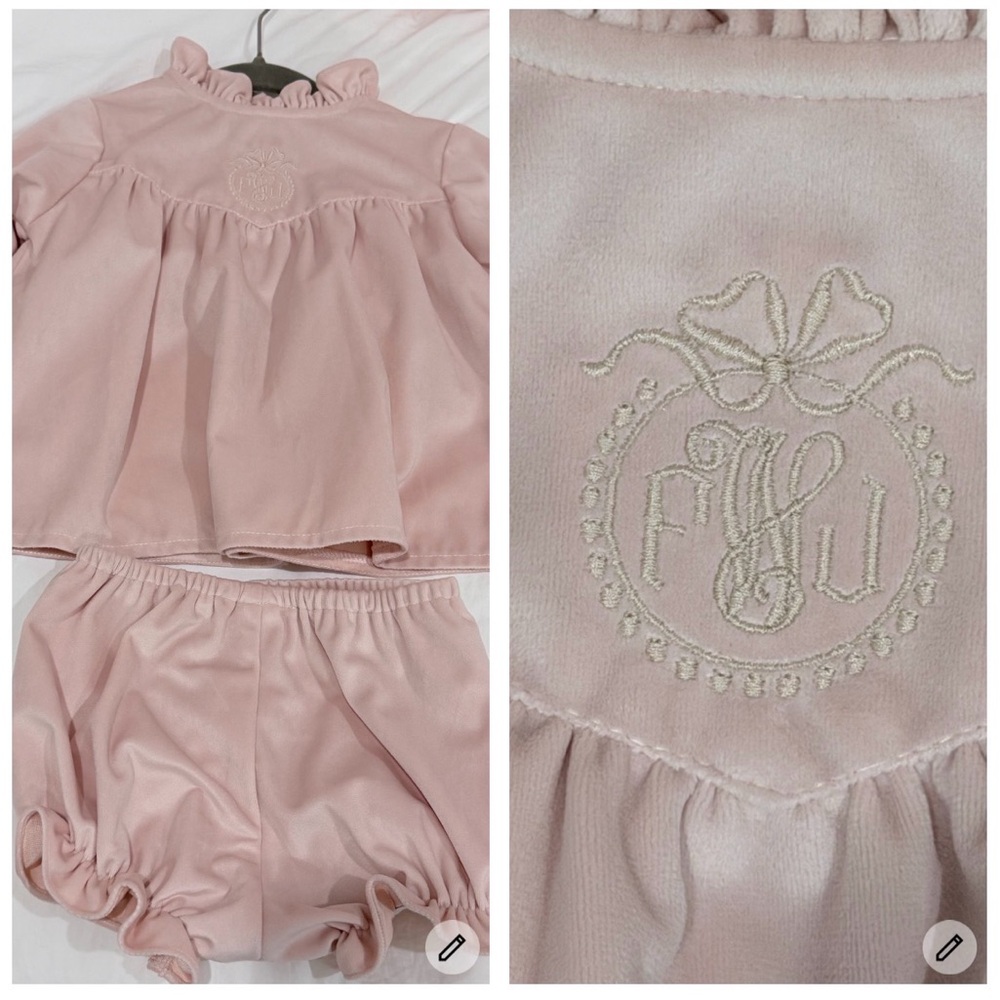 Hannah Kate, monogram FWJ , size 2